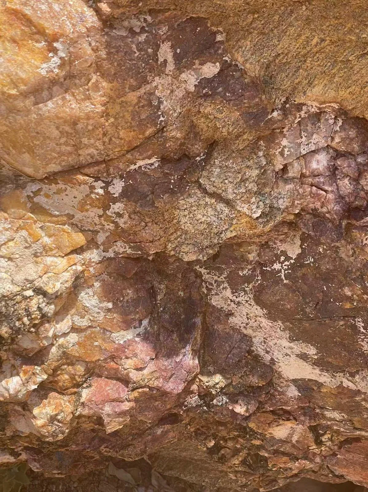 Gold-bearing material documented by Bile Mining Company